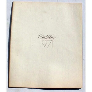 Vintage 1971 Cadillac (FLEETWOOD Eldorado SEDAN DE VILLE) Salesman Brochure
